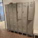 Bank of 6 Doors, Grey Double Tier Lockers